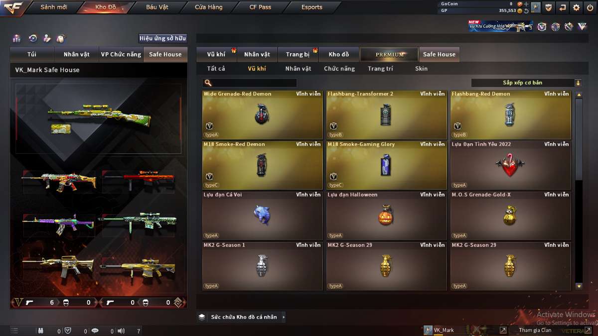 shop acc cf uy tin gia re